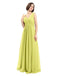 A-line V-neck Sleeveless Chiffon Bridesmaid Dresses