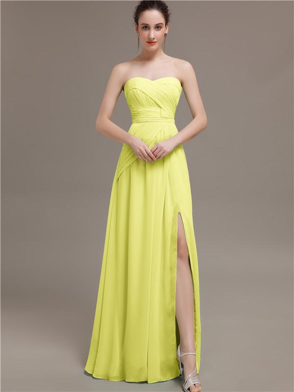 Sweetheart Split Side Bridesmaid Dresses