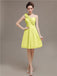 One Shoulder Pleats Bridesmaid Dresses