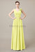 V-Neck Long Chiffon Bridesmaid Dresses