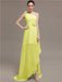 One Shoulder Flowers Bridesmaid Dresses