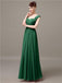 Square Chiffon Floor-Length Bridesmaid Dresses
