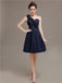 One Shoulder Pleats Bridesmaid Dresses