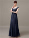 Square Chiffon Floor-Length Bridesmaid Dresses