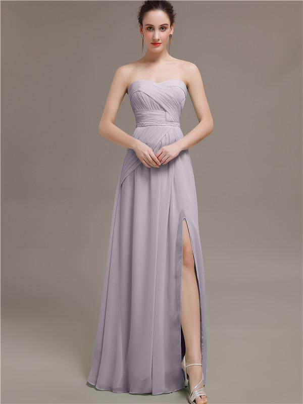 Sweetheart Split Side Bridesmaid Dresses