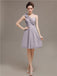 One Shoulder Pleats Bridesmaid Dresses