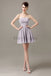 Sweetheart Chiffon Short Bridesmaid Dresses