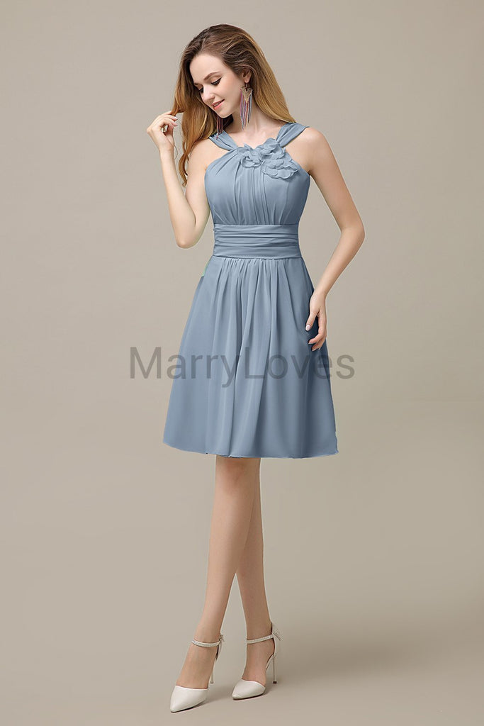 Charming With Appliques Chiffon Bridesmaid Dresses