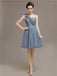 One Shoulder Pleats Bridesmaid Dresses