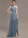 One Shoulder Flowers Bridesmaid Dresses