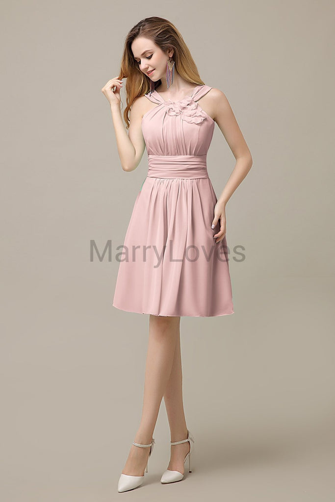 Charming With Appliques Chiffon Bridesmaid Dresses