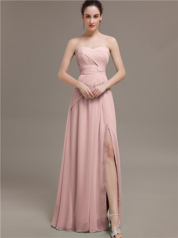 Sweetheart Split Side Bridesmaid Dresses