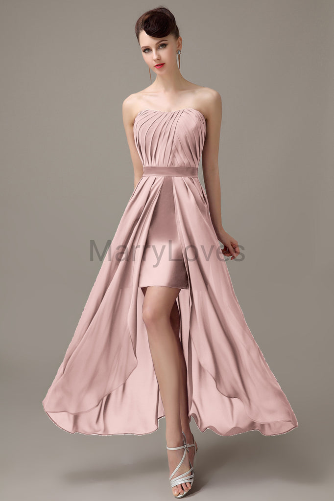 Sweetheart Chiffon Floor Length Bridesmaid Dresses