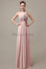 One Shoulder Chiffon Floor Length Bridesmaid Dresses