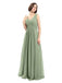 A-line V-neck Sleeveless Chiffon Bridesmaid Dresses