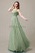 One Shoulder Beading Long Bridesmaid Dress