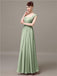 Square Chiffon Floor-Length Bridesmaid Dresses
