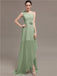 One Shoulder Flowers Bridesmaid Dresses
