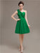 One Shoulder Pleats Bridesmaid Dresses