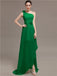 One Shoulder Flowers Bridesmaid Dresses