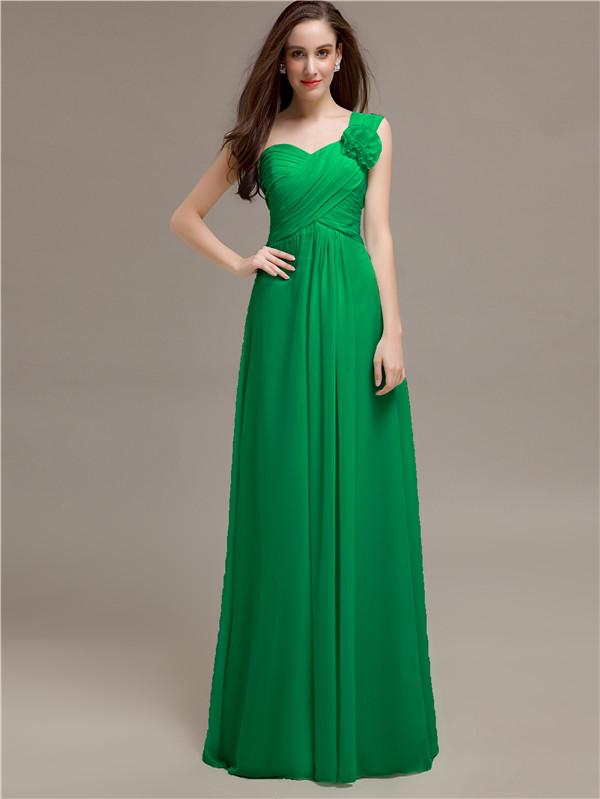 Sweetheart Flower Appliques A-line Bridesmaid Dresses