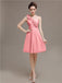 One Shoulder Pleats Bridesmaid Dresses