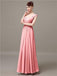 Square Chiffon Floor-Length Bridesmaid Dresses