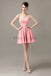 Sweetheart Chiffon Short Bridesmaid Dresses