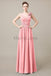 V-Neck Long Chiffon Bridesmaid Dresses