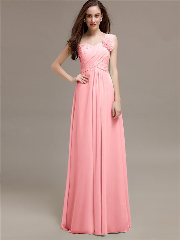 Sweetheart Flower Appliques A-line Bridesmaid Dresses