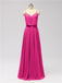 Spaghetti Strap Chiffon Floor Length Bridesmaid Dresses