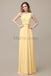 One Shoulder Chiffon Floor Length Bridesmaid Dresses