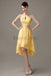 Halter High-Low Chiffon Bridesmaid Dresses