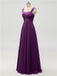 Strap Chiffon Floor Length Bridesmaid Dresses