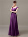 Square Chiffon Floor-Length Bridesmaid Dresses