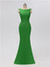 Mermaid Bateau Chiffon Floor Length Bridesmaid Dresses