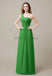 One Shoulder Chiffon Long Bridesmaid Dresses