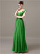 Square Chiffon Floor-Length Bridesmaid Dresses