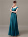 Square Chiffon Floor-Length Bridesmaid Dresses