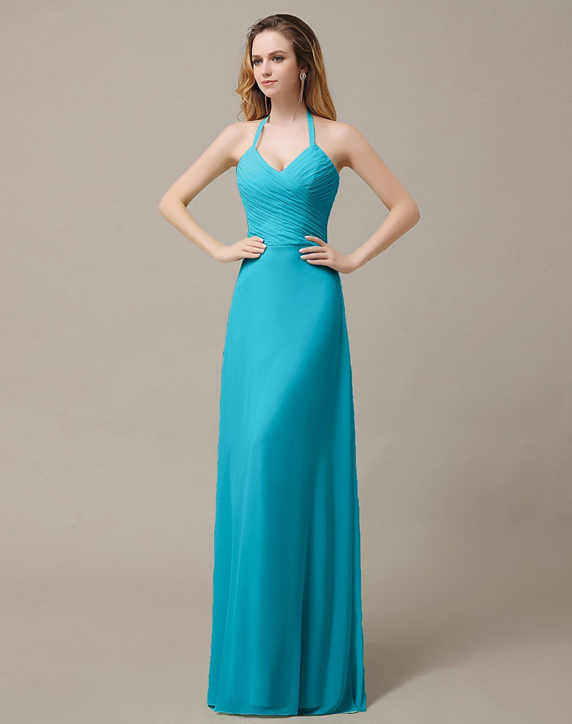 Halter A-Line Bridesmaid Dresses