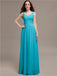 Scoop Neck Sleeveless Pleats Bridesmaid Dresses