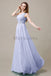 One Shoulder Beading Long Bridesmaid Dress
