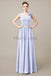 V-Neck Long Chiffon Bridesmaid Dresses