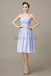 Strapless Pleats Short Bridesmaid Dresses