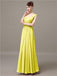 Square Chiffon Floor-Length Bridesmaid Dresses