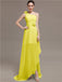One Shoulder Flowers Bridesmaid Dresses