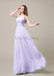 Square Neck Pleats Floor Length Bridesmaid Dresses