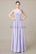 V-Neck Long Chiffon Bridesmaid Dresses