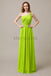 A-line One Shoulder Pleats Bridesmaid Dresses