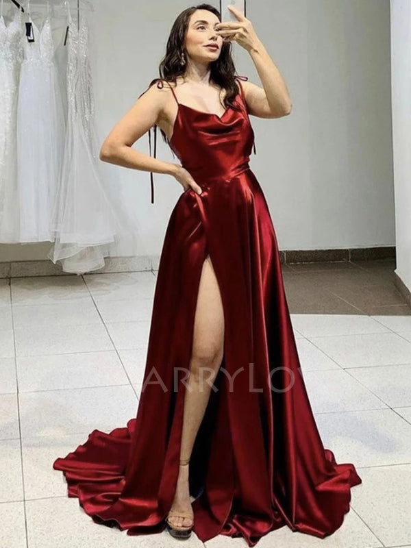 Backless Burgundy Long Evening Prom Dresses, Party Prom Dress, MR7045 MarryLover Backless Burgundy Long Evening Prom Dresses, Party Prom Dress, MR7045 MarryLover